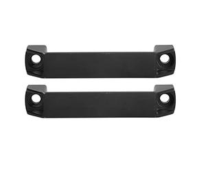 Keenso Tirador Rectangular con de Aleación de Aluminio Resistente, 2 Piezas, Color Negro, para Aplicaciones de Gabinetes y Cajones Modernos