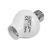 Keenso Toma de Luz LED de bajo Consumo con Sensor de Movimiento PIR de Microondas, Circuitos Integrados, Detecta Automáticamente Día/noche, Adecuado para Lámparas LED/incandescentes