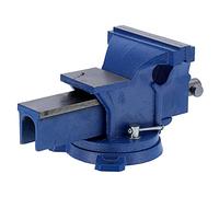 Keenso Tornillo de Banco de Bloqueo Manual para Perforadoras, Tornillo de Banco de Metal de 6 Pulgadas con Yunque para Uso en Taller