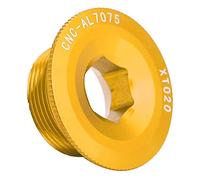 Keenso Tornillo de bielas, Perno de Brazo de manivela de aleación de Aluminio para Tapa de Soporte de Bicicleta de Carretera de montaña Tornillo de bielas M20 Tornillos de Eje BB(Oro)