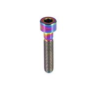 Keenso Tornillo de Vástago de Titanio para Bicicleta, M6, Resistente y Antioxidante, Accesorio de Bicicleta Ligero y Duradero, Ideal para Cuadros de Montaña o Carretera (M6x30