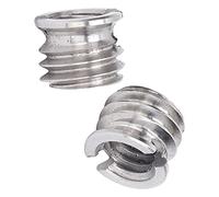 Keenso Tornillos de Cámara Adaptador de Tuerca de Conversión de 1/4 Pulgadas Material de Hierro Características Estables 2 Piezas para Entusiastas de la Fotografía