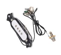 Keenso Transductor de Guitarra de 4 Cuerdas, Transductor Acústico de Repuesto para Guitarra Eléctrica con Bobina de Cobre con Carcasa ABS, Diseño Inalámbrico, Control de Perilla, para Grabación