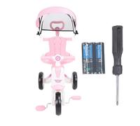Keenso Trike de Empuje para Niños, Triciclo para Bebés con Ajustables Manejando Dosel Plegable, Ideal de 18 a 5 Años para Niños (Rosado)