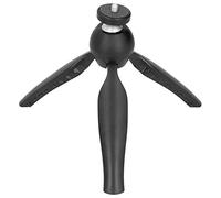 Keenso Trípode Compacto Diseño de Almohadilla de Pie Antideslizante Trípode de 1/4 pulg. Soporte para Teléfono Móvil Adecuado para Cámaras SLR para Uso con Cámara (Black)