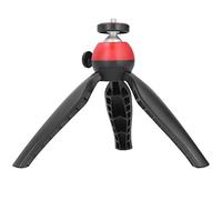 Keenso Trípode Compacto Diseño de Almohadilla de Pie Antideslizante Trípode de 1/4 pulg. Soporte para Teléfono Móvil Adecuado para Cámaras SLR para Uso con Cámara (Rojo)