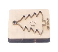 Keenso Troquel de Corte de Cuero, Cortador de Punzón de Acero de Aleación Duradero para Manualidades de Artículos de Cuero, 11 X 11,5 X 2,3 Cm