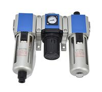 Keenso Unidad Separadora de Lubricador, Regulador de Filtro de Compresor de Aire de Alta Eficiencia para un Buen Filtrado y Fácil Instalación, para Talleres, Material de Aleación de Aluminio