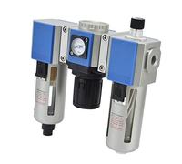 Keenso Unidad Separadora de Lubricador, Regulador de Filtro de Compresor de Aire de Alta Eficiencia para un Buen Filtrado y Fácil Instalación, para Talleres, Material de Aleación de Aluminio