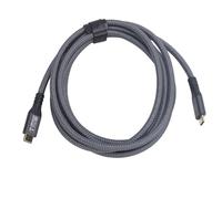 Keenso USB C 3.2 Gen 2 Soporte de Cable de 20 Gbps Transferencia de Datos 240W Cargo Rápido Salida de Video 4K 60Hz para 4, Plug and Play (2m)