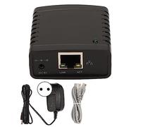 Keenso USB Printing Server LAN Sever's High Chip Transmission de la Impresora USB Inalámbrica Experiencia de Expansión de Expansión, Negro para Varias Computadoras (Enchufe de la UE)