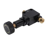 Keenso Válvula Dosificadora de Freno Ajustable, Perilla Moleteada Anodizada Mecanizada CNC de Aleación de Aluminio, con Rango de Presión de 150 a 1200 PSI para Autos de Carreras y (BLACK)