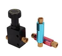 Keenso Válvula Proporcional de Freno Ajustable Kit de Válvula de Freno en Línea de Metal 2608419 con Válvulas Residuales de 2 Lb 10 Lb 150 a 1200 PSI para Autos de Carreras Configuración Universal