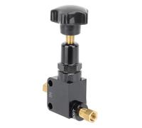 Keenso Válvula Proporcional de Freno Ajustable, Válvula de Polarización de Freno Estilo Perilla con Regulador de Presión de 100 a 1000 PSI y Puertos 1/8 27 NPT, para Ajustar la Po