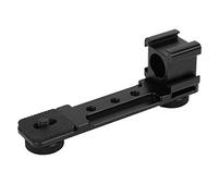 Keenso Varilla de Extensión de Montaje de Zapata de Aleación de Aluminio de Anodicoxidación Negra para Teléfono con Cámara, Resistente, Orificio para Tornillo de 1/4 ", Grabación de Vídeo