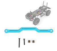 Keenso Varilla de Varillaje de Dirección Duradera de Aleación de Aluminio con Tornillos para Coche RC RGT 136100 1/10, Rendimiento Mejorado, para Horizo nte ECX, Negro (#2)