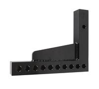 Keenso Vástago de Enganche de Distribución de Peso, Vástago de Enganche de Repuesto de Acero Sólido para Receptor de 2 X 2 Pulgadas, Caída de 7 Pulgadas, Elevación de 10-1, Diseño de Orificio
