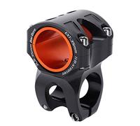 Keenso Vástago de Manillar de Bicicleta, Aleación de Aluminio Universal de 35 mm, Negro, Adecuado para Manillares de 31.8-35 mm, Bicicletas de Montaña y Carretera