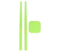 Keenso Virtual Air Drum Kit Batería Electrónica Portátil Compacta para Niños Adultos, Lámpara RGB 8 Efectos De Sonido, Viajes En Casa Viajes De Negocios Festival (GREEN)