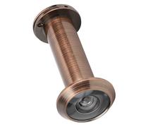 Keenso Visor de Puerta Antirrobo de 220 Grados con Cubierta Trasera para Seguridad del Hogar, Fácil Instalación, Adecuado para Puertas de 55-90 Mm de Grosor, Color Bronce Rojo, Material de Aleación