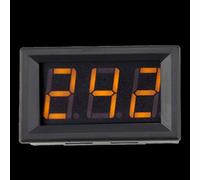 Keenso Voltímetro Digital AC 70-380V CA 70-380 V Dispositivo de Medición de Voltaje para Monitoreo del Generador de 220 V, Cubierta Impermeable de la Cubierta (Fuente de color amarillo retroiluminado)