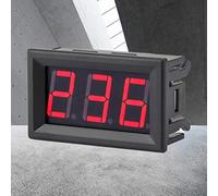 Keenso Voltímetro Digital AC 70-380V CA 70-380 V Dispositivo de Medición de Voltaje para Monitoreo del Generador de 220 V, Cubierta Impermeable de la Cubierta (Fuente retroiluminado rojo)