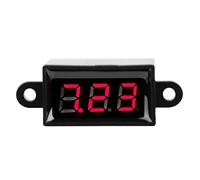 Keenso Voltímetro Digital de Protección Inversa para Monitorear la Tensión en la Configuración Industrial y Automotriz (Fuente retroiluminado rojo)