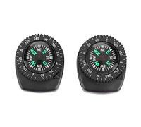 Keenso Watch Band Compass, Outdoor Survival Wrist Compass 2pcs Slide Navigation Compass portátil para Acampar en Bote
