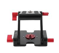 Keenso Z Soporte de Escritorio Plegable de Aleación de Aluminio Placa de Liberación Rápida Compacta Cabezal de Inclinación para Cámaras, Teléfonos Móviles Negro