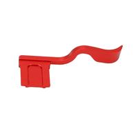 Keenso Zapata de Metal para Pulgar hacia Arriba, Agarre de Mano con Clamp/Holder de Aluminio, Ajuste Ergonómico, Accesorios de Cámara, Cómodo de Usar para Fotógrafos (Rojo)