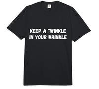 Keep A Twinkle In Your Wrinkle Funny Old Persona Diciendo Comfort Colors Adult Heavyweight T-Shirt
