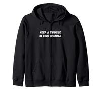 Keep A Twinkle In Your Wrinkle Funny Old Persona Diciendo Sudadera con Capucha