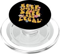 Keep Abortion Safe and Legal Feminist Pro Choice Retro PopSockets PopGrip para MagSafe