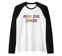 Keep Art Human Creativity Resistance Support Artista Derechos Camiseta Manga Raglan
