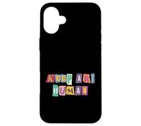 Keep Art Human Creativity Resistance Support Artista Derechos Carcasa para iPhone 16 Plus