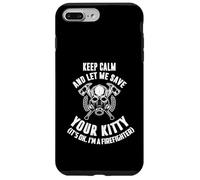 Keep Calm an Let me Save Your Kitty. Its Ok I'm Firefighter. Carcasa para iPhone 7 Plus/8 Plus