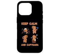 Keep Calm and Capybara Agua Caliente Aguas Termales Carcasa para iPhone 16 Pro