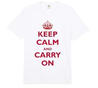 Keep Calm and Carry On Classic British Dichos Hombres, Mujeres Niños Comfort Colors Adult Heavyweight T-Shirt
