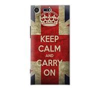 Keep Calm and Carry On Funda Carcasa Case para Sony Xperia XZ Premium