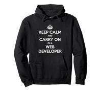 Keep Calm and Carry On I'm a Web Developer - Divertido Sudadera con Capucha