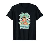 Keep Calm and Carry Palm Tree On Summer Vacation Juego de Palabras Divertido Camiseta