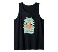 Keep Calm and Carry Palm Tree On Summer Vacation Juego de Palabras Divertido Camiseta sin Mangas