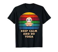 Keep Calm and do Yoga Meditando la pereza del yoga Camiseta