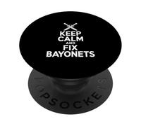 Keep Calm and Fix Bayonets Funny Dichos PopSockets PopGrip Adhesivo