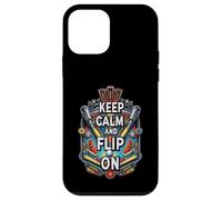 Keep Calm and Flip On Pinball Machine Arcade Gamer Carcasa para iPhone 12 Mini