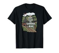 Keep Calm and Garden Rail Model Train Hobbyist Camiseta