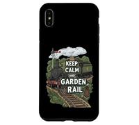 Keep Calm and Garden Rail Model Train Hobbyist Carcasa para iPhone XS MAX