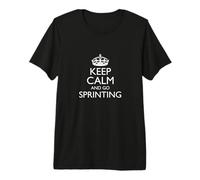 Keep Calm and Go Sprint/Funny Athletics Sprinter Design Camiseta Premium