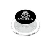 Keep Calm and Go Sprint/Funny Athletics Sprinter Design PopSockets PopGrip para MagSafe
