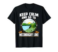 Keep Calm And Go To McConaughy Lake Camping Sayings Camper Camiseta